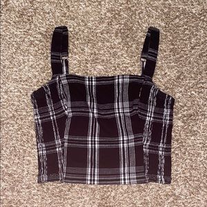 Hollister Square Neck Cropped Tank